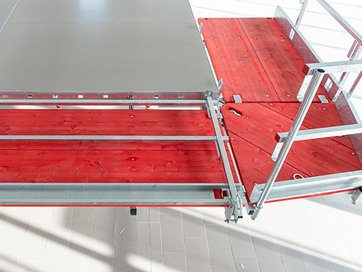 Deckentisch - Tischbühne mit klappbaren Geländer - DEKplus