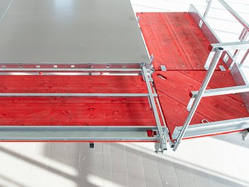 Deckentisch - Tischbühne mit klappbaren Geländer - DEKplus