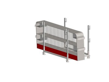 Stapelgestell mit Seitenschutzgitter