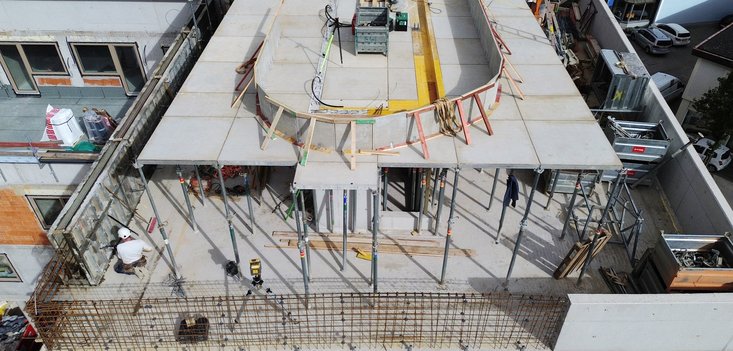 AluDEK Deckenschalung bei Wohnanlage Am Graben 4