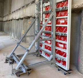 RINGER Alu Master Wandschalung bei MedUni Campus