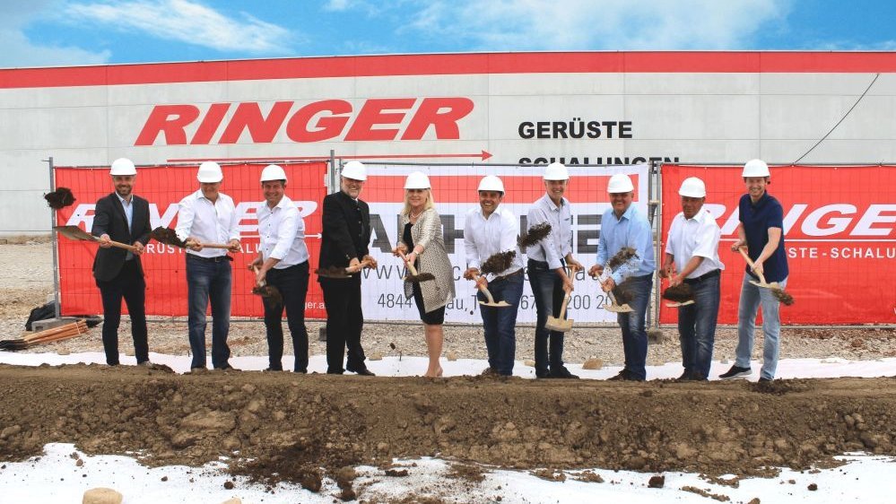 spatenstich bei ringer gerüste und schaltungen 