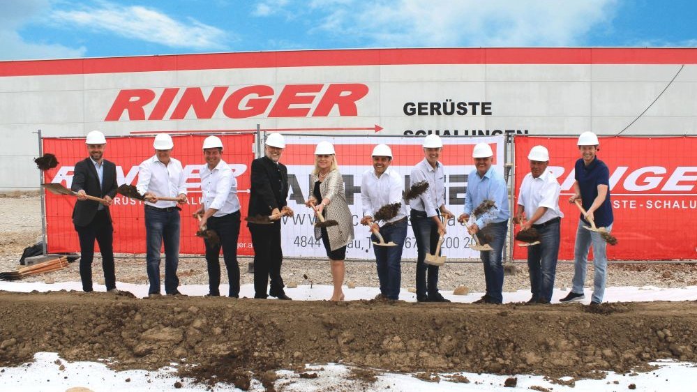 spatenstich bei ringer gerüste und schaltungen 