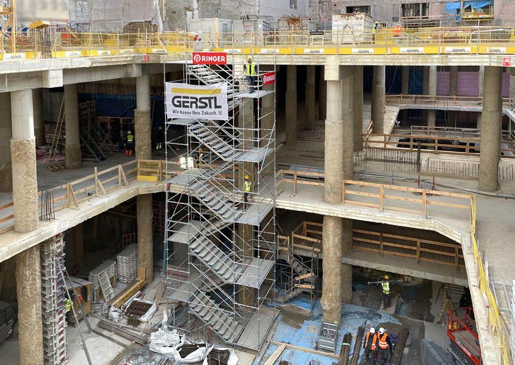 RINGER Modulbautreppe bei MedUni Campus