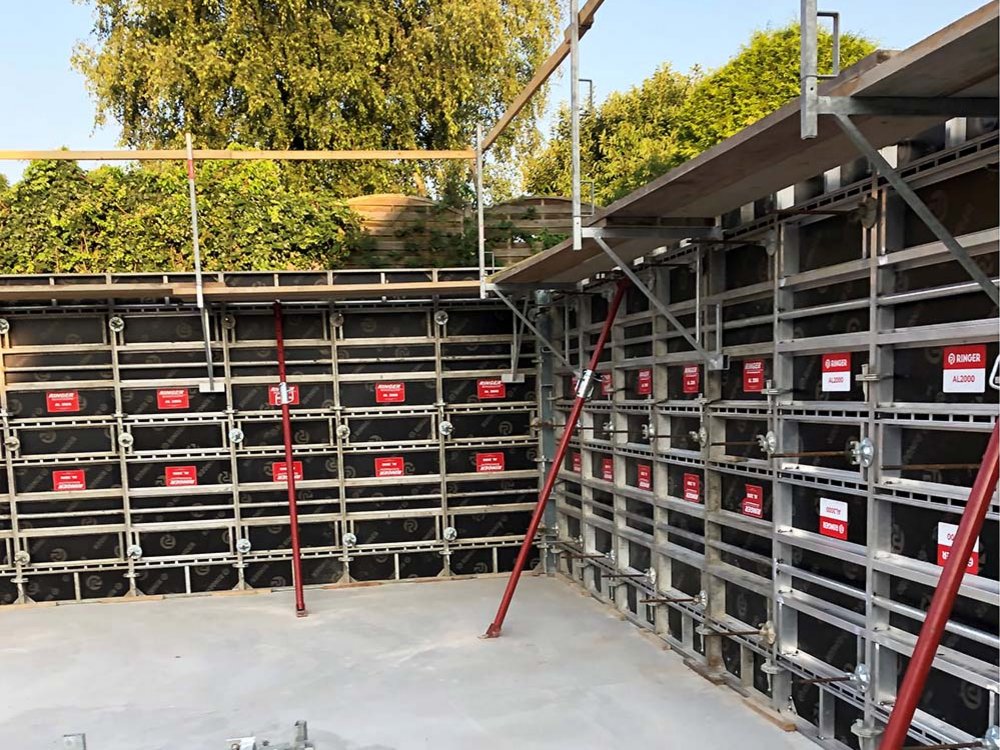 wandschalung AL2000 handschalungssystem von ringer gmbh
