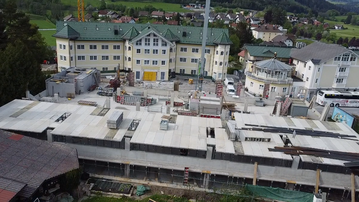 deckenschalung AluDEK wandschalung im wellnesshotel von ringer gerüste und schalungen 