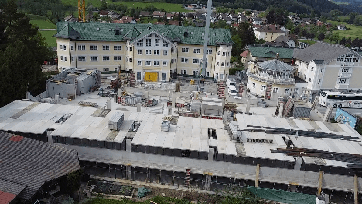 deckenschalung AluDEK wandschalung im wellnesshotel von ringer gerüste und schalungen 