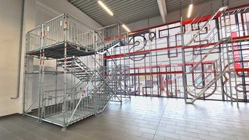 RINGER Ausstellungszentrum mit Modulgerüst