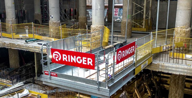 RINGER Ausfahrbühne bei MedUni Campus