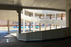 Auffahrtsrampe Parkdeck in Bayern