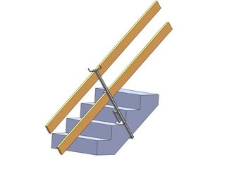 formwork guardrail clamp stairway railing handrail