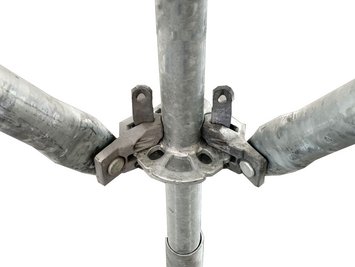 Modulknoten Modulgerüst von Ringer Gerüste und Schalungen Gerüstteller als Kernstück des Modulgerüsts von Ringer GmbH