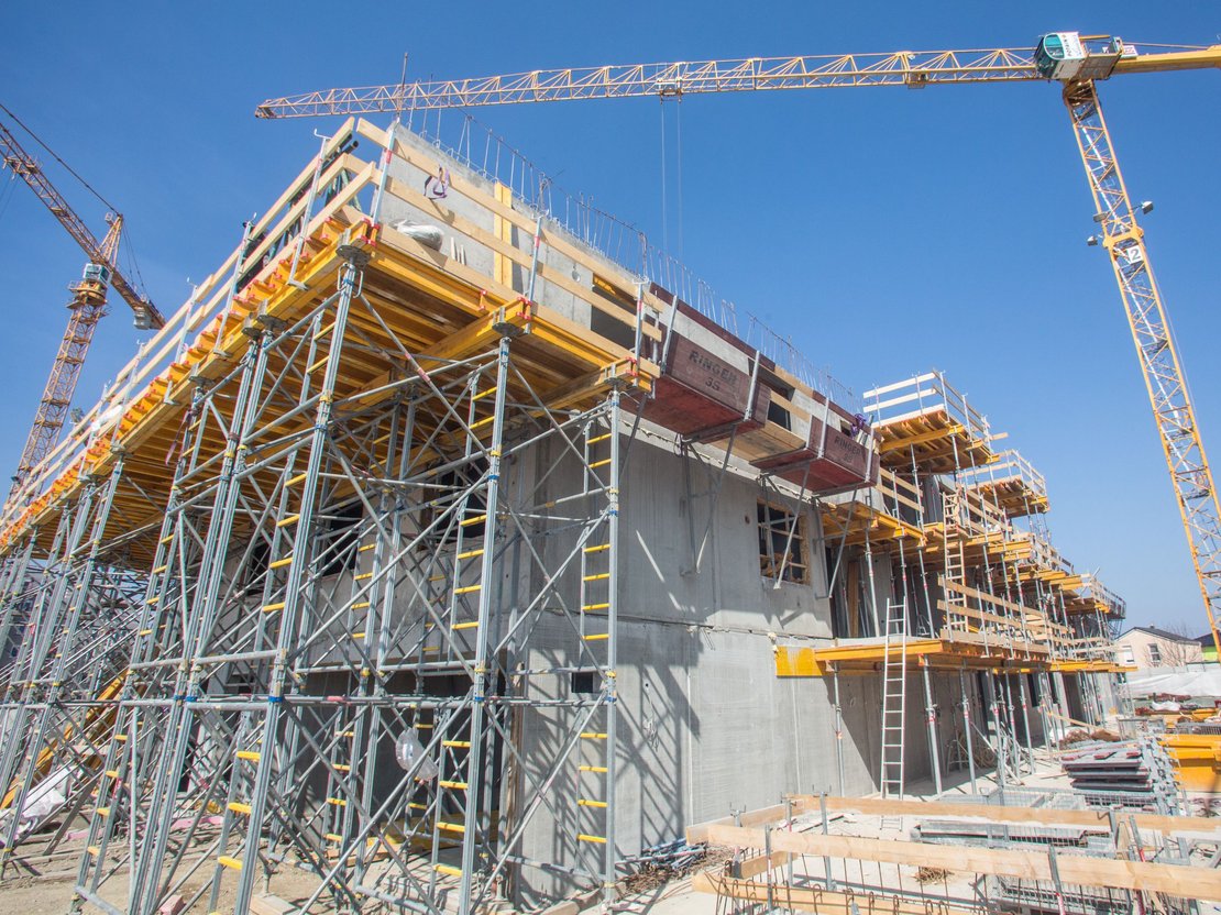 wohnanlage pogrelzstrasse wien neubauprojekt gerüste von ringer gmbh 