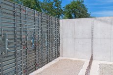 Concrete result next to Master PRO wall formwork