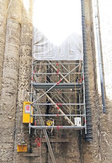 Modulgerüst Treppenturm