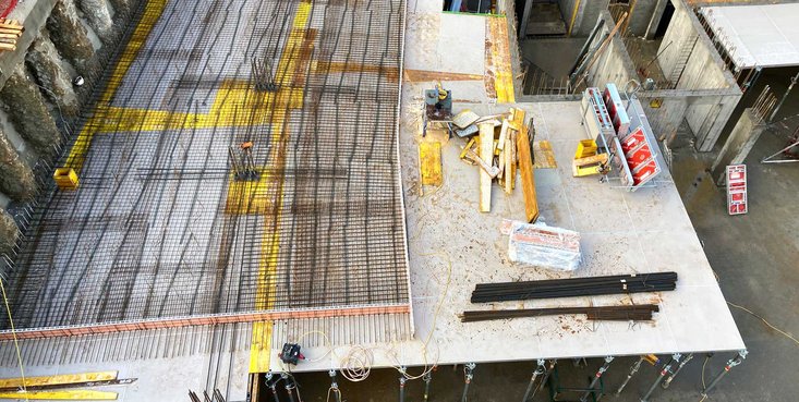 AluDEK Deckenschalung bei Wohnbauprojekt "Am Graben 4"