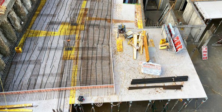 AluDEK Deckenschalung bei Wohnbauprojekt "Am Graben 4"