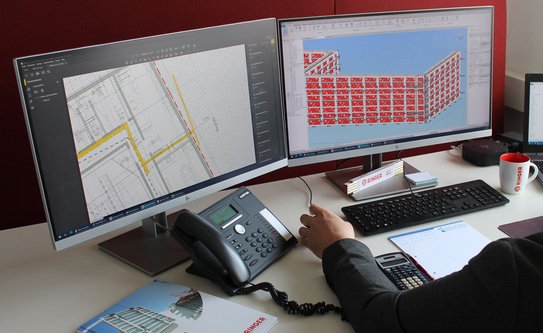 Planung der Schalung am PC