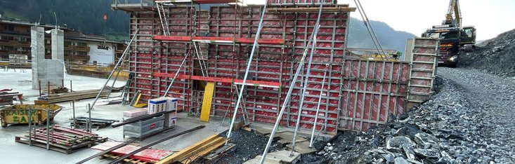 Liftstützen Schalung Kieserlbahn