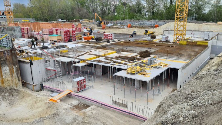 Wohnbau Wiener Neustadt Deckenschalung