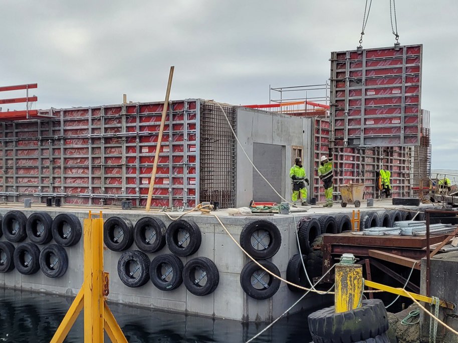 Fish farm with Master PRO wall formwork