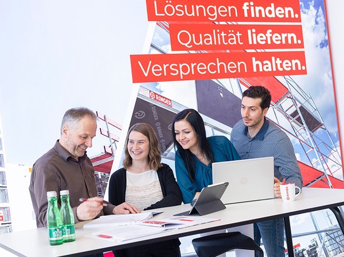 Mitarbeiter bei RINGER Gerüste und Schalungen