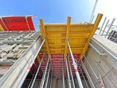 DEKplus in Kombination mit FLEX Trägerdeckenschalung