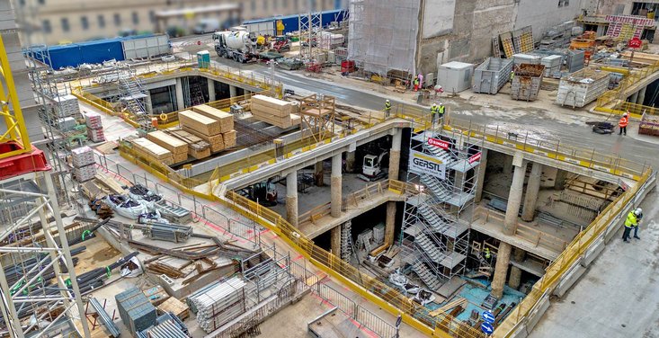 RINGER Modulbautreppe bei MedUni Campus Wien