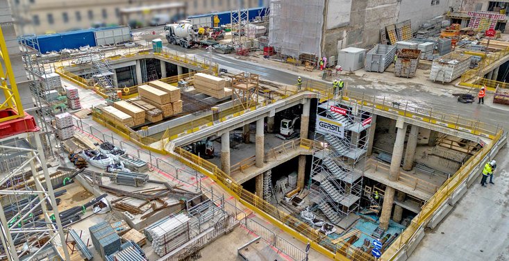 RINGER Modulbautreppe bei MedUni Campus Wien