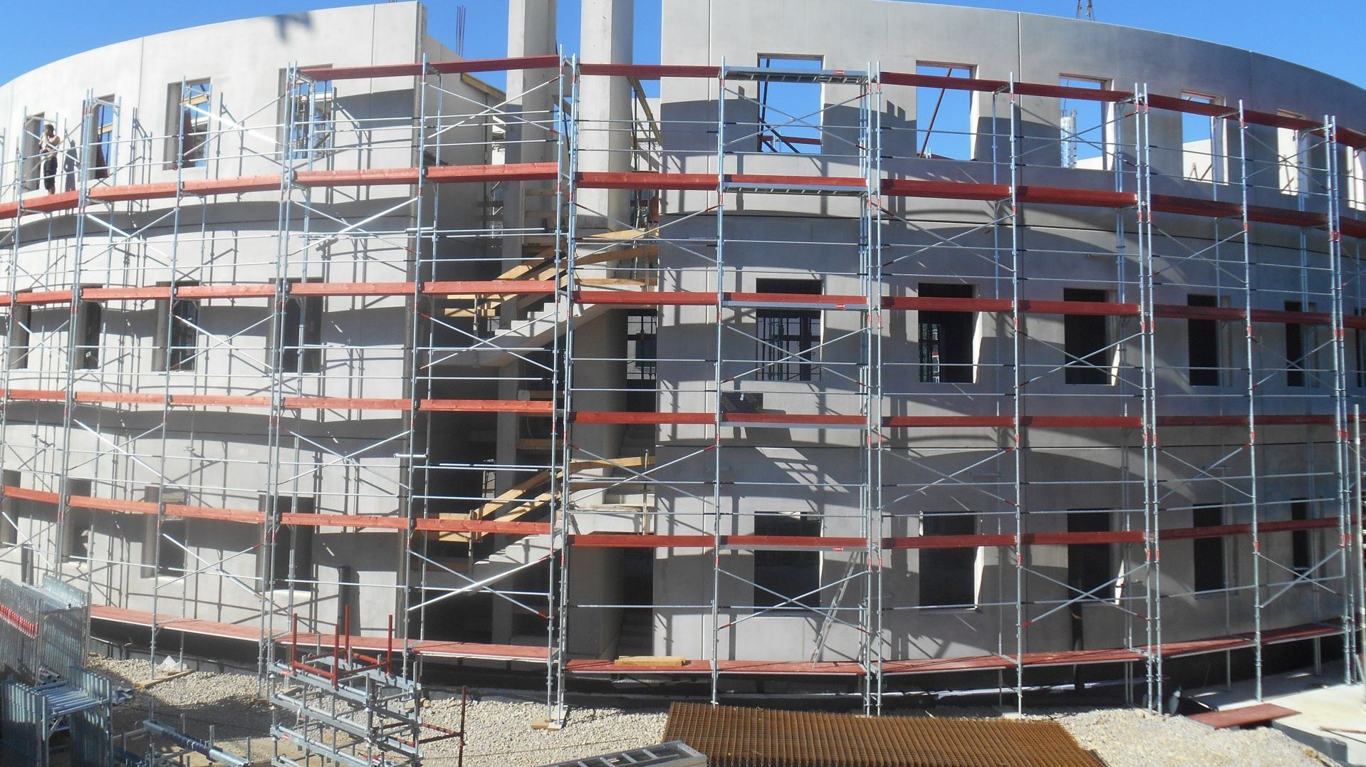 work construction facade