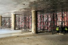 RINGER AL2000 Wandschalung Baustelle MedUni Campus Mariannengasse