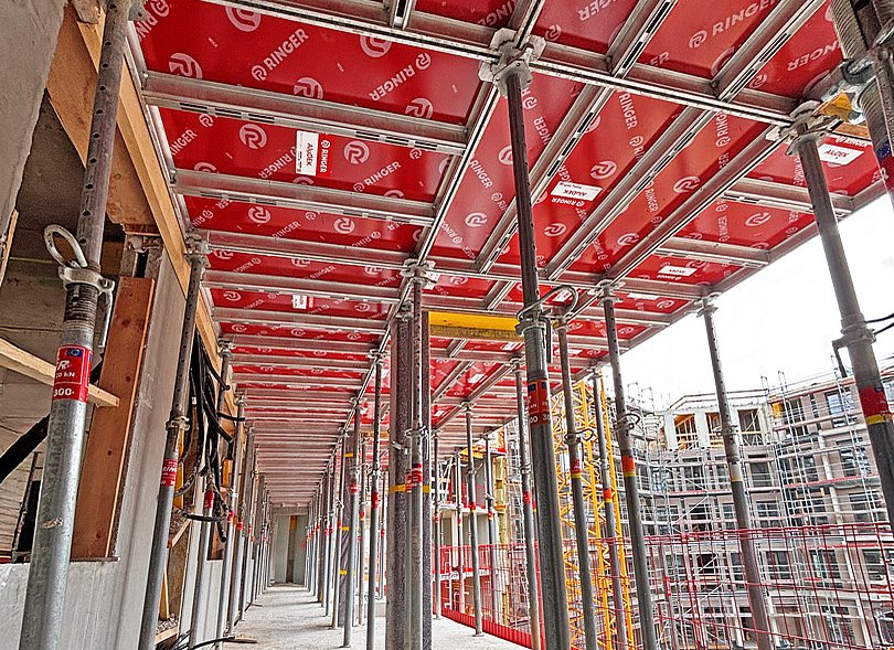 Flexible AluDEK Moduldeckenschalung in Wien im Einsatz