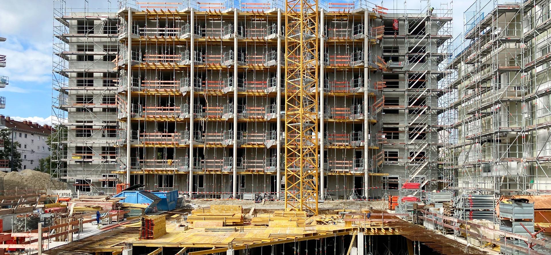 Wohnbau Alte Heimat München mit RINGER H20 Träger