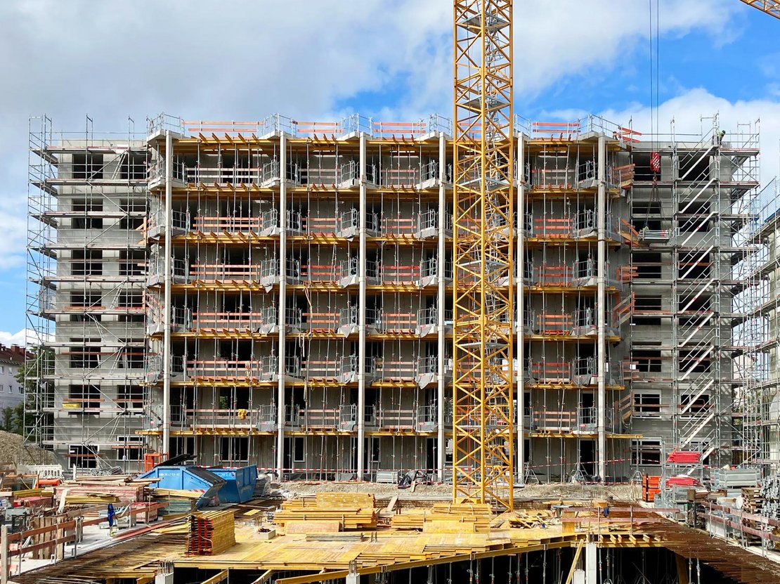 Wohnbau Alte Heimat in München mit RINGER H20 Trägern