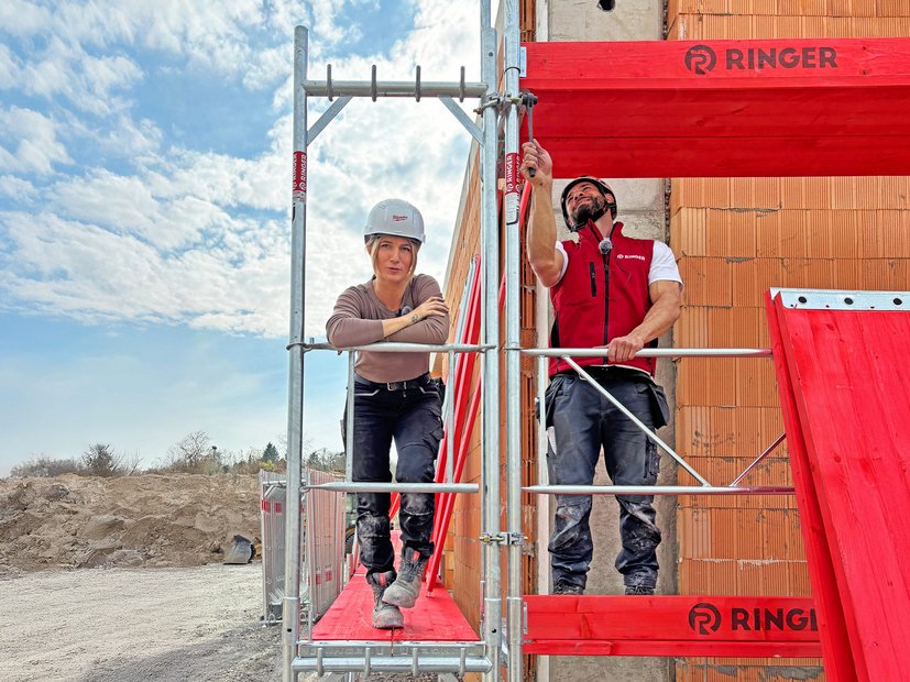 Tschulique am RINGER Gerüst