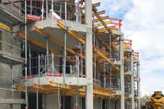 Konstruktion der Fertigteile mit H20 Träger