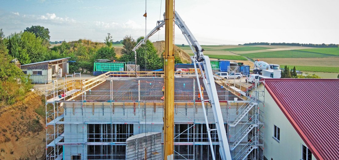 Produktionsgebäude mit RINGER DEKplus Deckentisch geschalt