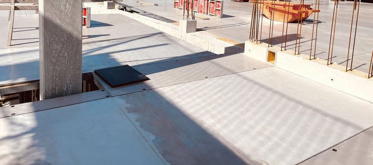 DEKplus Deckenschalung - Ausgleich mit AluDEK Auflageschiene