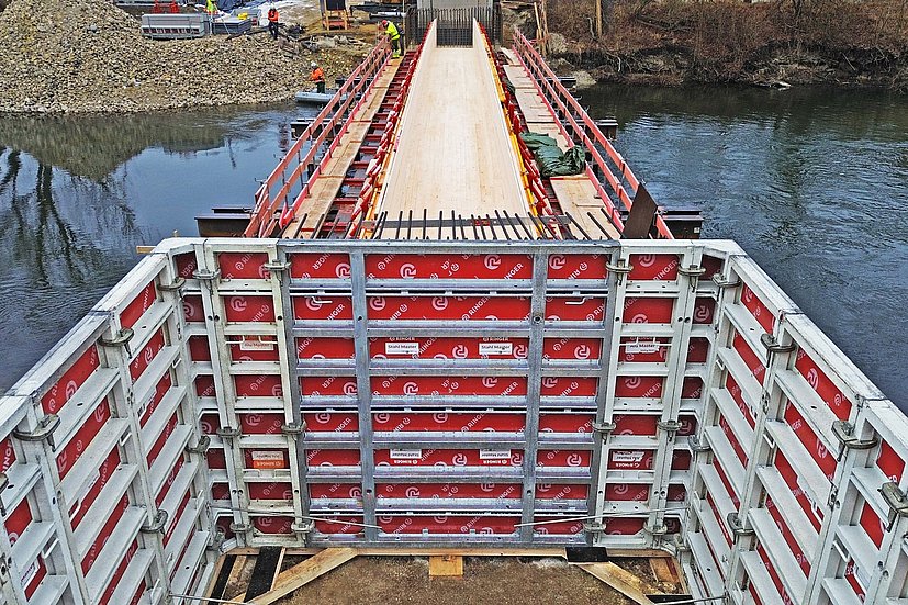 Abutments of the bridge structure in Inkofen