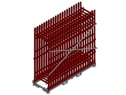 stacking pallet for scaffolding