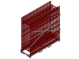 stacking pallet for scaffolding