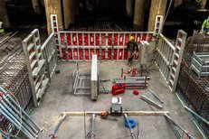 RINGER Alu Master Wandschalung Baustelle MedUni Campus Mariannengasse