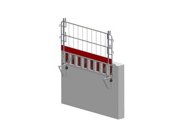 Seitenschutzgitter in Kombination mit der Deckenrandabschalung von Ringer GmbH