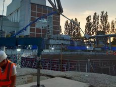 Wärmespeicher Fundament Betonierarbeiten