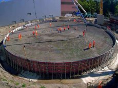 Wärmespeicher Fundamentschalung Stahl Master