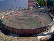 Wärmespeicher Fundamentschalung Stahl Master