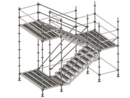 modulgeruest treppenturm mit treppenwangen vom ringer gmbh 