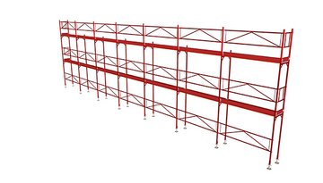 Basispaket von RINGER Gerüste & Schalungen – Hochwertiges Doppelgeländer-Gerüst für flexible Einsatzmöglichkeiten, stabil und leicht zu montieren.
