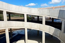 Detail der Garagenauffahrt in Ampfing