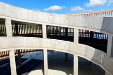 Detail der Garagenauffahrt in Ampfing